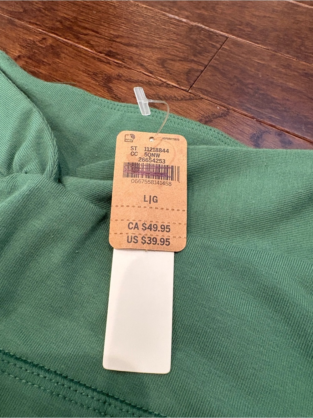 PINK Victoria's Secret High Waist Leggings NWT Size Large Green - Picture 4 of 15